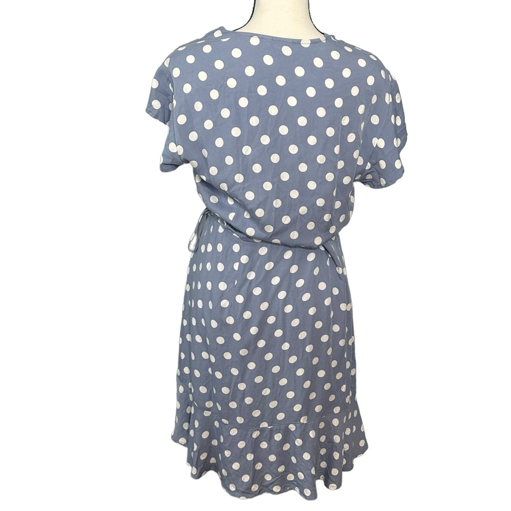 Rails Leanne Periwinkle Polka Dot Wrap Dress - image 5